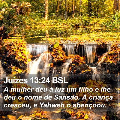 Juízes 13:24 BSL Bible Verse Image