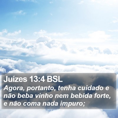 Juízes 13:4 BSL Bible Verse Image
