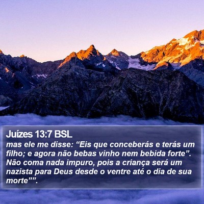 Juízes 13:7 BSL Bible Verse Image
