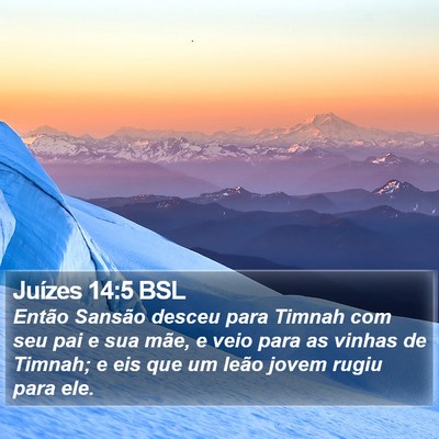 Juízes 14:5 BSL Bible Verse Image