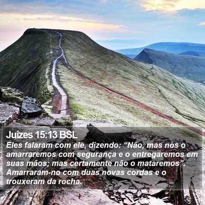 Juízes 15:13 BSL Bible Verse Image
