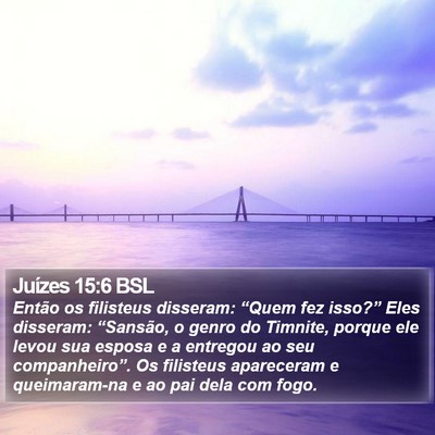Juízes 15:6 BSL Bible Verse Image