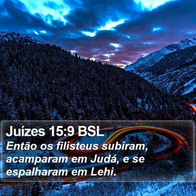 Juízes 15:9 BSL Bible Verse Image