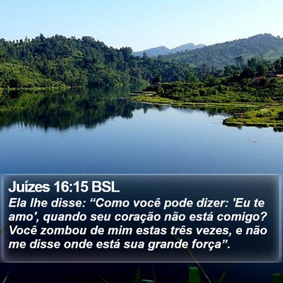 Juízes 16:15 BSL Bible Verse Image