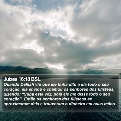 Juízes 16:18 BSL Bible Verse Image