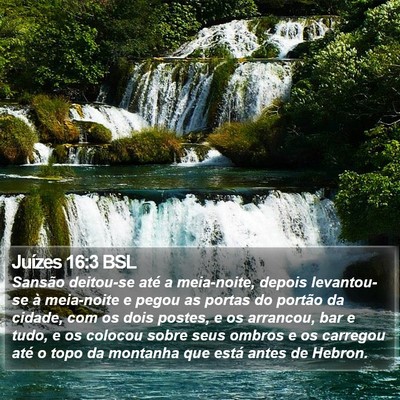 Juízes 16:3 BSL Bible Verse Image