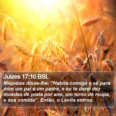 Juízes 17:10 BSL Bible Verse Image