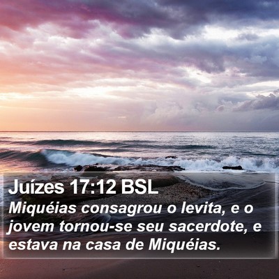 Juízes 17:12 BSL Bible Verse Image