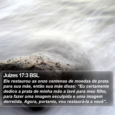 Juízes 17:3 BSL Bible Verse Image