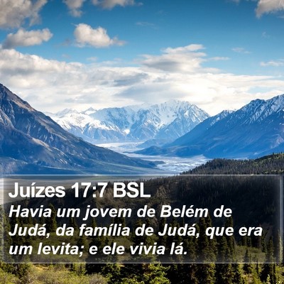 Juízes 17:7 BSL Bible Verse Image