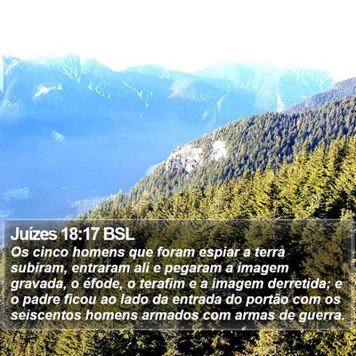 Juízes 18:17 BSL Bible Verse Image