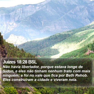 Juízes 18:28 BSL Bible Verse Image