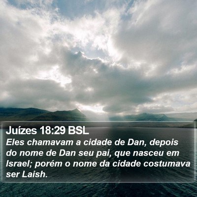 Juízes 18:29 BSL Bible Verse Image