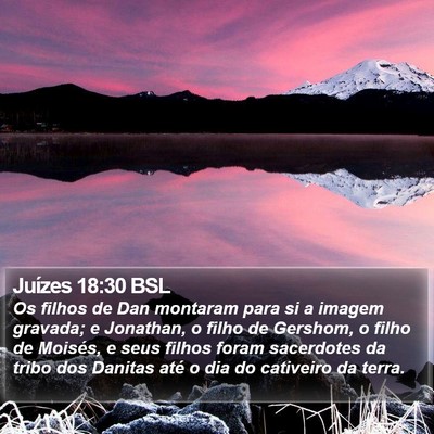 Juízes 18:30 BSL Bible Verse Image