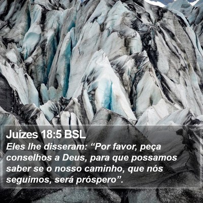 Juízes 18:5 BSL Bible Verse Image
