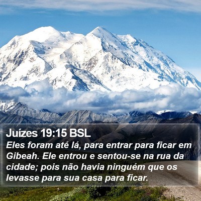 Juízes 19:15 BSL Bible Verse Image