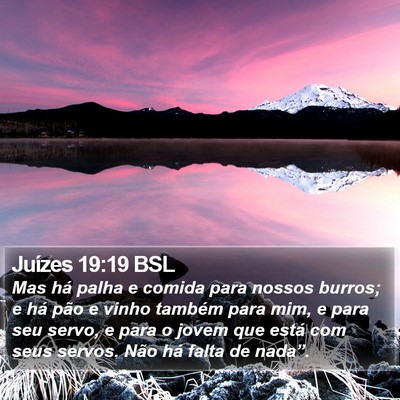 Juízes 19:19 BSL Bible Verse Image