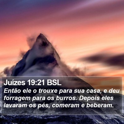 Juízes 19:21 BSL Bible Verse Image
