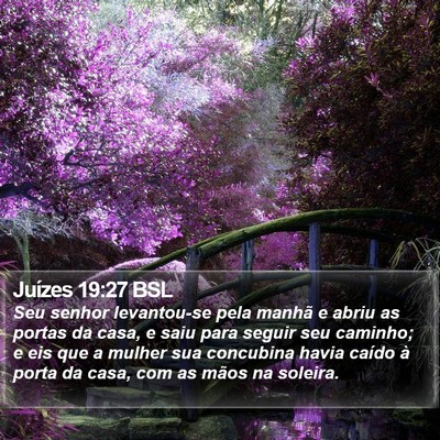 Juízes 19:27 BSL Bible Verse Image