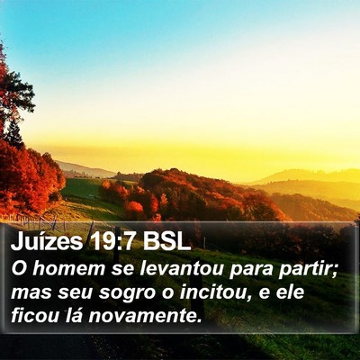 Juízes 19:7 BSL Bible Verse Image