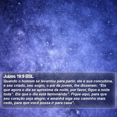 Juízes 19:9 BSL Bible Verse Image