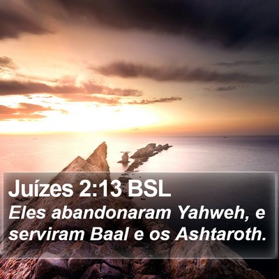 Juízes 2:13 BSL Bible Verse Image