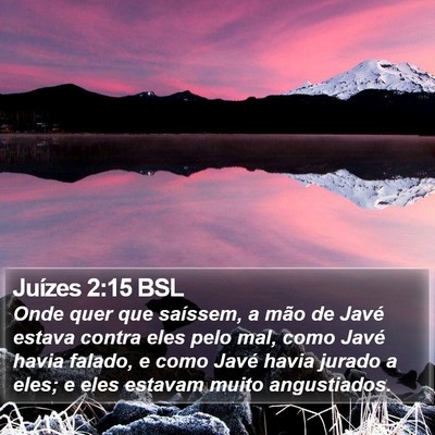 Juízes 2:15 BSL Bible Verse Image