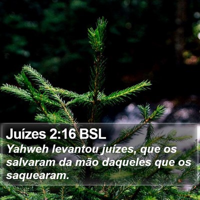 Juízes 2:16 BSL Bible Verse Image