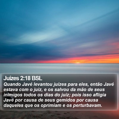 Juízes 2:18 BSL Bible Verse Image