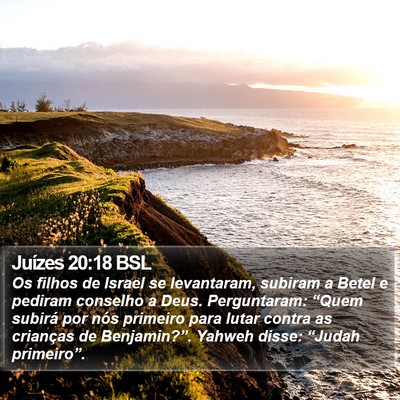 Juízes 20:18 BSL Bible Verse Image