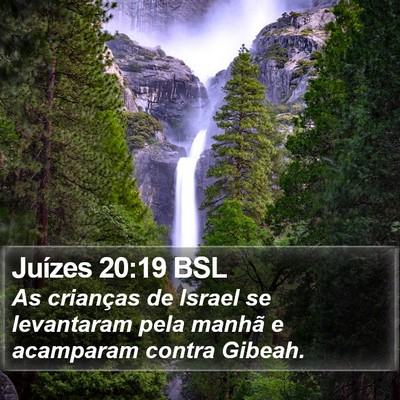 Juízes 20:19 BSL Bible Verse Image