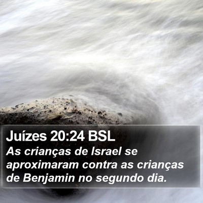 Juízes 20:24 BSL Bible Verse Image