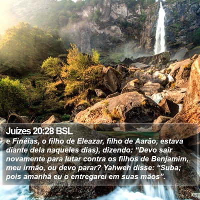 Juízes 20:28 BSL Bible Verse Image