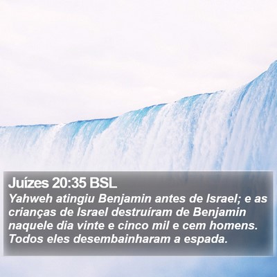 Juízes 20:35 BSL Bible Verse Image