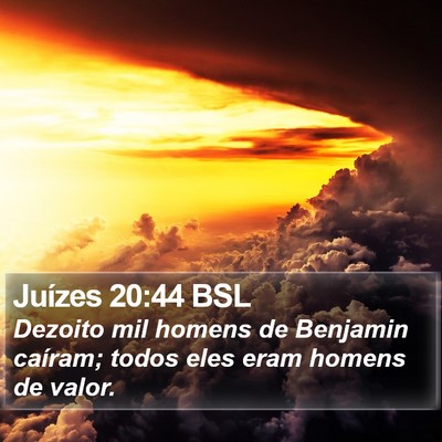 Juízes 20:44 BSL Bible Verse Image