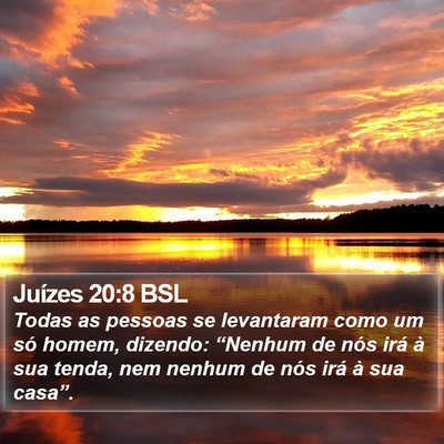 Juízes 20:8 BSL Bible Verse Image