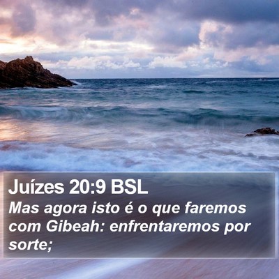 Juízes 20:9 BSL Bible Verse Image
