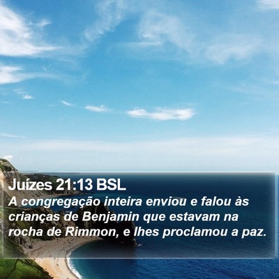 Juízes 21:13 BSL Bible Verse Image