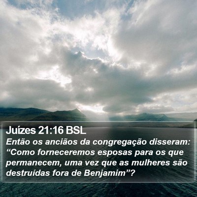 Juízes 21:16 BSL Bible Verse Image