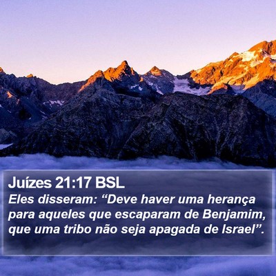 Juízes 21:17 BSL Bible Verse Image