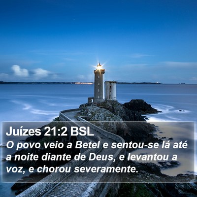 Juízes 21:2 BSL Bible Verse Image