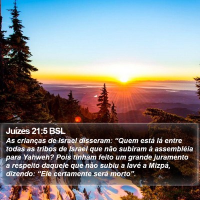 Juízes 21:5 BSL Bible Verse Image