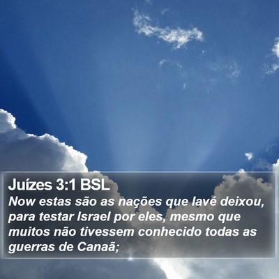 Juízes 3:1 BSL Bible Verse Image