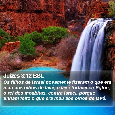 Juízes 3:12 BSL Bible Verse Image