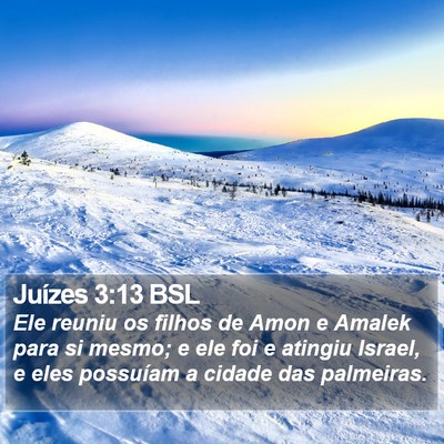 Juízes 3:13 BSL Bible Verse Image