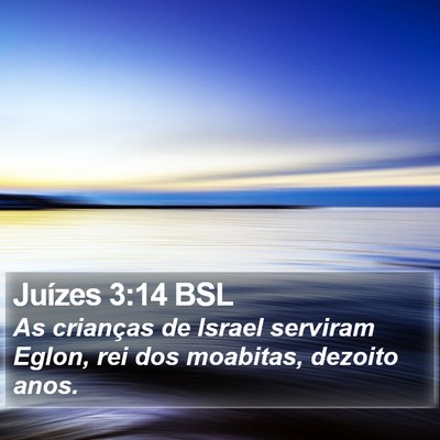 Juízes 3:14 BSL Bible Verse Image