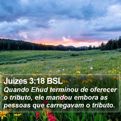 Juízes 3:18 BSL Bible Verse Image
