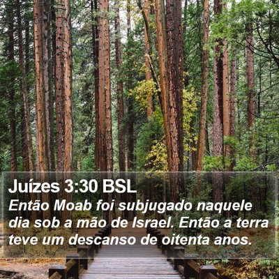 Juízes 3:30 BSL Bible Verse Image