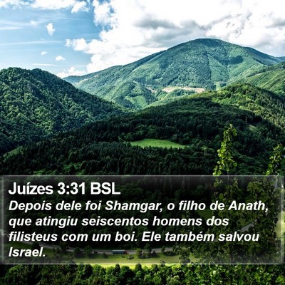 Juízes 3:31 BSL Bible Verse Image