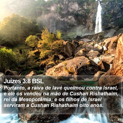 Juízes 3:8 BSL Bible Verse Image